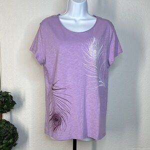 Merona Purple Short Sleeve Relaxed T-Shirt